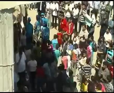 فري برس ادلب بنش مظاهرة جمعة سننتصر ويهزم الاسد 20 4 2012 ج3 Idlib