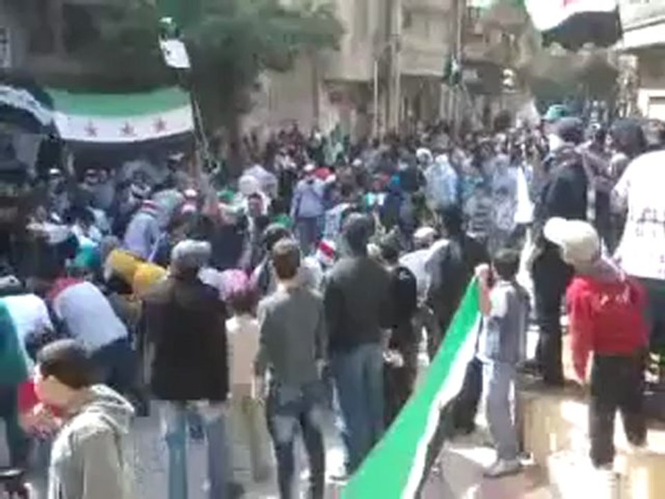 فري برس ريف دمشق مظاهرة التل جمعة سننتصر ويهزم الاسد 20 4 2012 ج1 Damascus