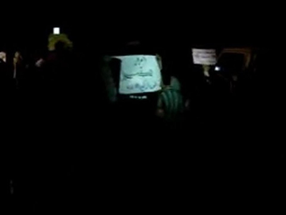 فري برس ريف دمشق غوطة دمشق الشرقية سقبا مظاهرة مسائية  20 4  2012 Damascus