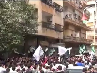 فري برس حمص   حي الملعب جمعة سننتصر ويهزم الأسد    قائدنا محمد 20 4 2012 ج3 Homs