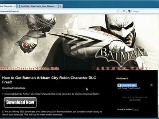 Get Free Batman Arkham City Robin Character Pack DLC