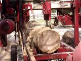 JANVRY,scierie mobile,valorisation du bois communal après la tempête de 99