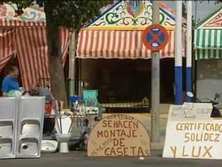 Todo preparado para una Feria de Abril marcada por la crisis