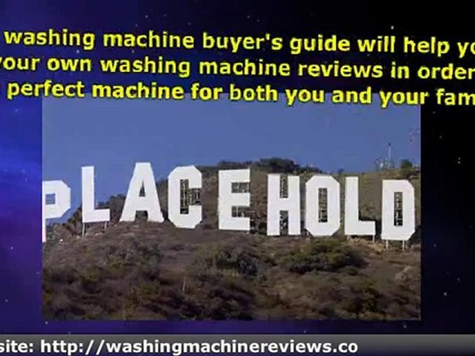 Washing Machine Buyer's Guide 2012