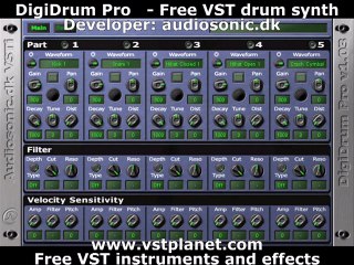 DigiDrum Pro - Free VST drum synth