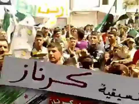 فري برس حماة المحتلة كرناز جمعة سننتصر و يهزم الأسد20 4 2012 Hama