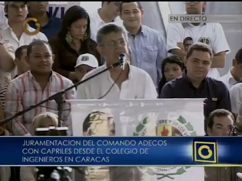 Acción Democrática activa comando para impulsar candidatura de Capriles