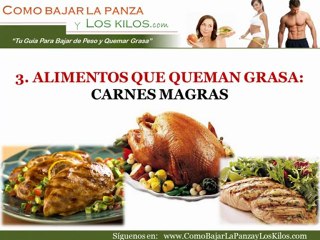 LOS 5 ALIMENTOS QUE QUEMAN GRASA RAPIDÍSIMO
