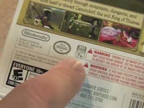 Classic Game Room : ZELDA OCARINA OF TIME 3D packaging review