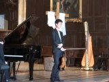 Jonathan Fournel au piano et Chi Li au violon au concert du 21 avril à Vic sur Seille