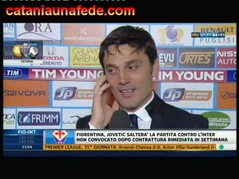 Montella dopo Catania-Atalanta su sky