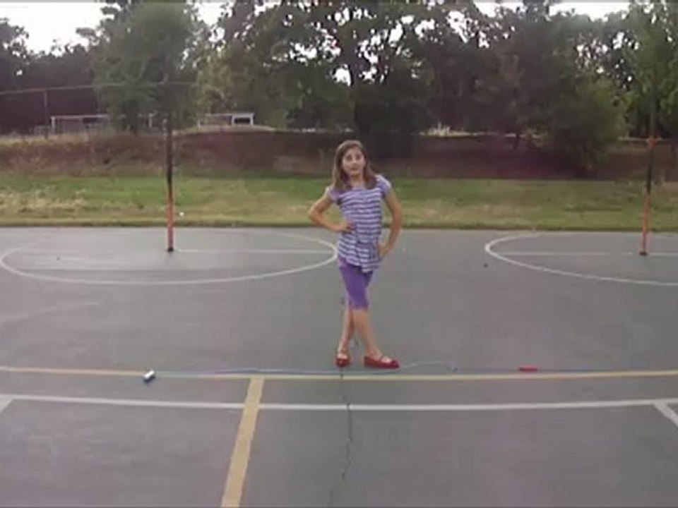 Karissa Jumps rope at school