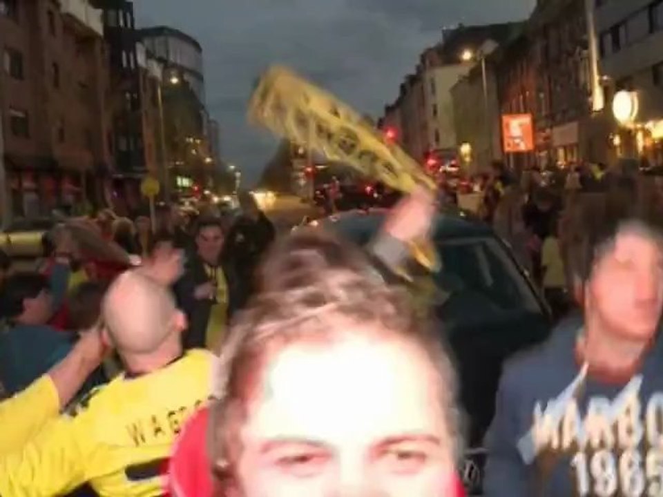 Dortmund-Fans feiern die Meisterschaft