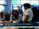 Franceses residentes en México ejercen su voto