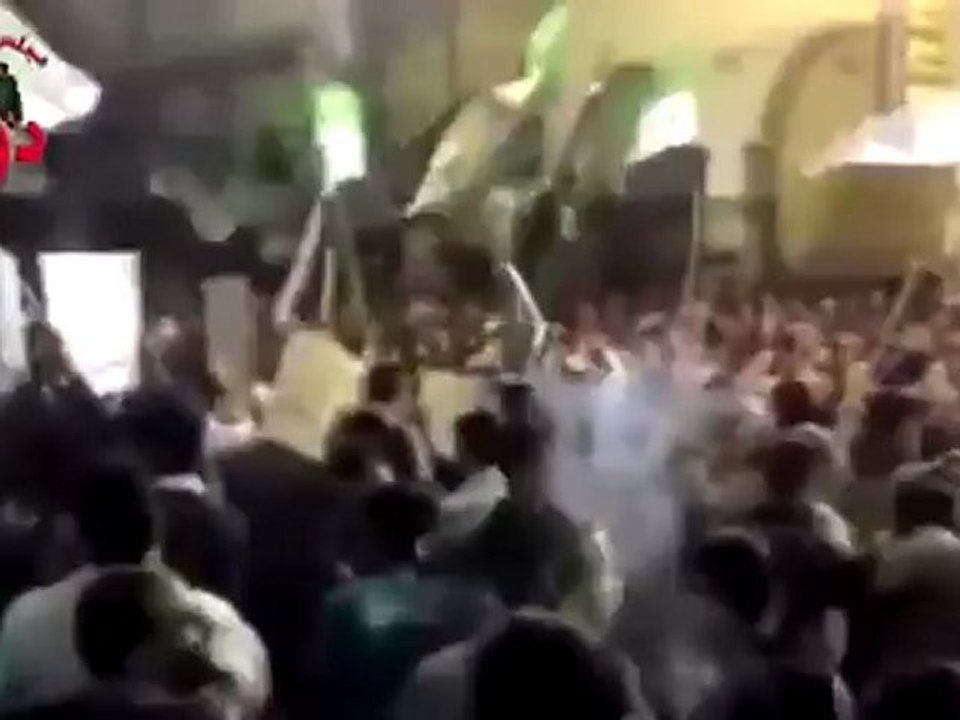 فري برس ريف دمشق ساقط ساقط يا بشار مسائية دوما 20 4 2012 Damascus