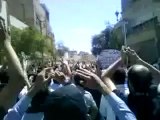 فري برس ريف دمشق جديدة عرطوز  مظاهرة في جمعة سننتصر ويهزم الأسد 2012 4 20 ج2 Damascus