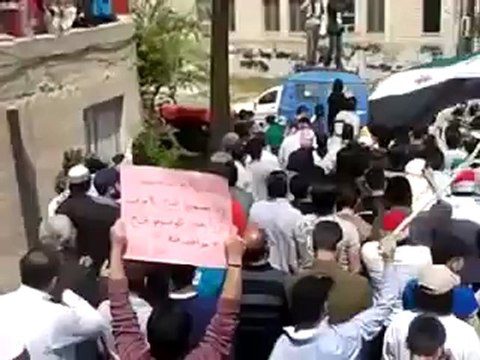 فري برس ريف دمشق التل الله أكبرمظاهرة سننتصر ويهزم الاسد ساحة البيدر20 4 2012 ج2 Damascus