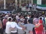 فري برس حمص الوعر مظااهرة رائعة نصرة لأحياء حمص 21 4 2012 Homs