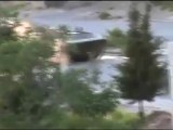 فري برس حماة المحتلة قصف و إطلاق نار من الدبابات بحي الاربعين 21 4 2012 Hama