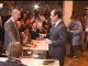 Le candidat socialiste François Hollande a voté dans son fief de Tulle