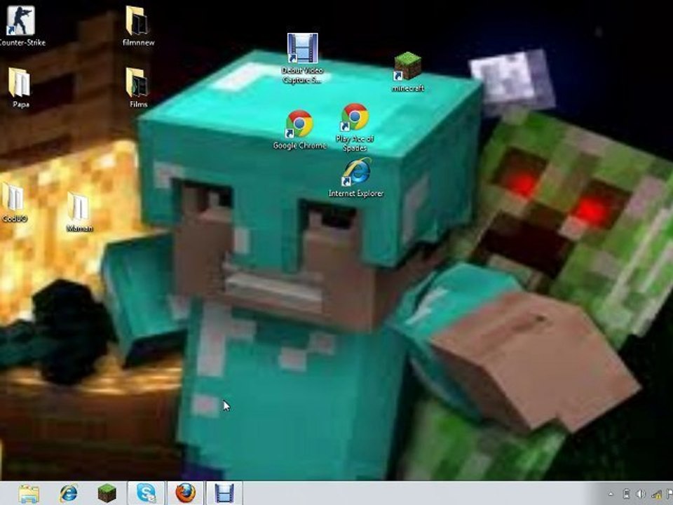 la video detante sur minecraft