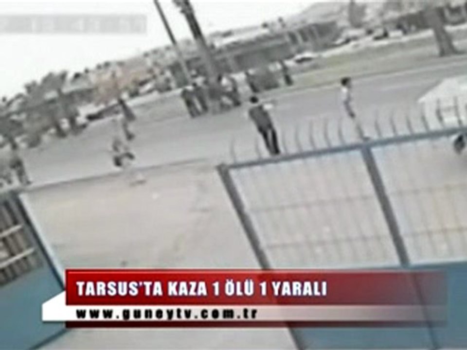 Kaza Anı Güvenlik Kamerasında; 1 Ölü 1 Yaralı