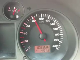 Reprise seat cordoba TDI 100 cv en 3ème de 60 à 120 km/h en 9s
