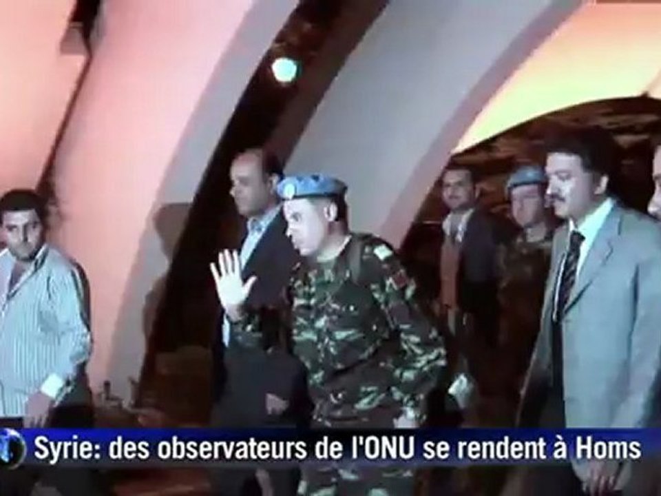 Syrie: des observateurs de l'ONU se rendent à Homs