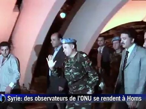 Syrie: des observateurs de l'ONU se rendent à Homs
