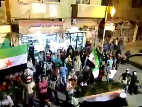 فري برس ريف دمشق التل مظاهرة السبت لبيك يا الله التل 21 4 2012 ج2 Damascus