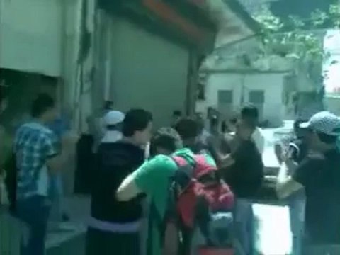 فري برس حمـــاة المحتلة مظاهرة أبطال سوق إبن الرشد 2012 4 22 Hama