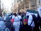 فري برس حلب الأعظمية مظاهرة طلابية رائعة 22 4 2012 Aleppo