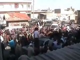 فري برس حلب عندان وصول الشهداء الى ساحة عندان21 4 2012‬ Aleppo