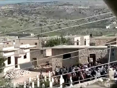 فري برس حلب دير سمعان تشييع الشهيد عمر عبودرشيد 21 4 2012 Aleppo