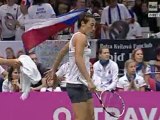 Fed Cup 2012 Semifinal - Rep. Czech vs Italy - Schiavone vs Kvitova