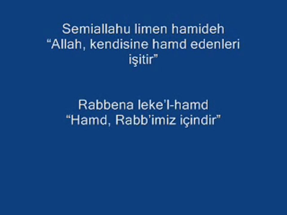 Semiallahu limen hamideh “Allah, kendisine hamd edenleri işitir” Semazen Onbir