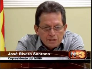 José Rivera Santana en conferencia de prensa del MINH