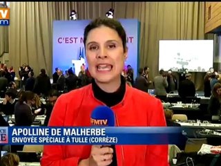 Hollande en tête du premier tour avec 29,30% des voix, réactions à Tulle