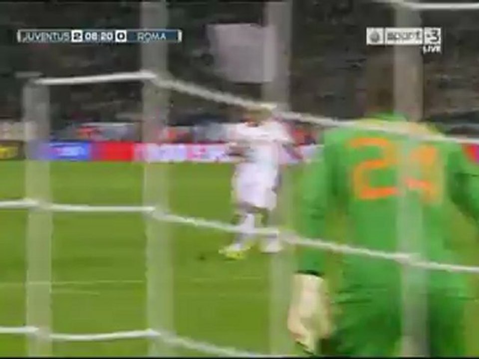 www.dailygoalz.com -   Juventus vs Roma 8" Arturo Vidal 2-0