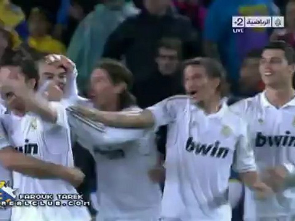 إحتفال لاعبي ريال مدريد بالفوز على برشلونة