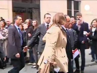 Hollande rides high in France's presidential election...