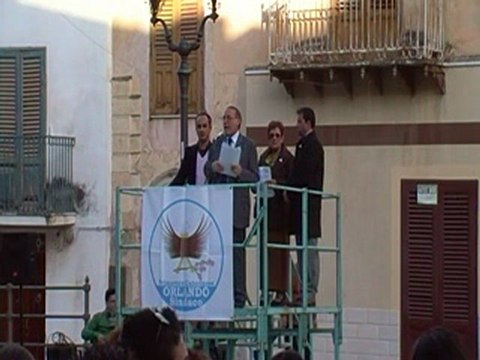 Comizio del candidato sindaco Orlando 22/04/2012