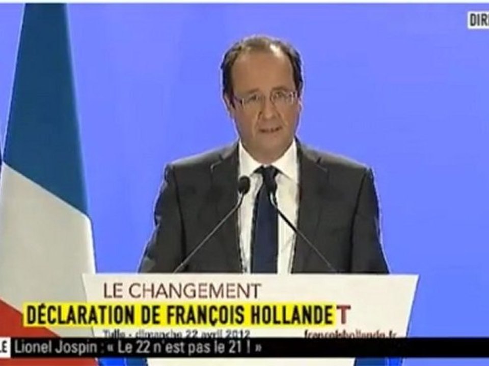 Hollande : "le changement est en marche"