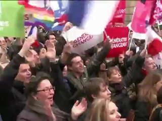 Socialistas festejan en Francia