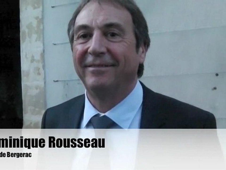 Dominique Rousseau, maire de Bergerac. Réactions aprés le 1er tour présidentielles 2012