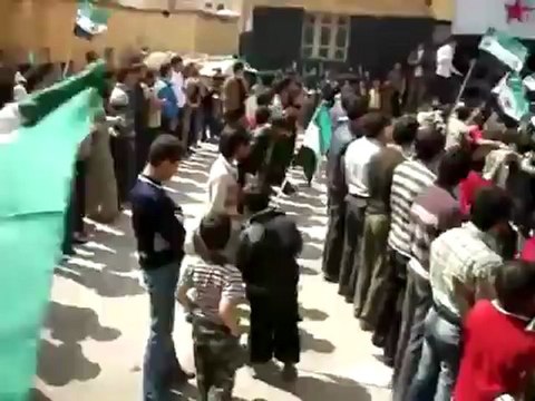 فري برس ادلب كفردريان مظاهرة نصرة للمدن المنكوبة 22 4 2012 Idlib