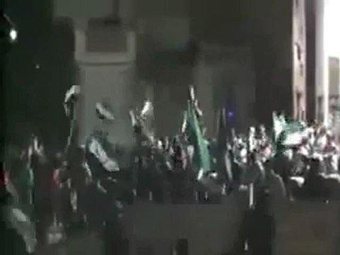 فري برس حمــاة المحتلة مسائية طريق حلب التوحيد كل ليلة مظاهرات 2012 4 22 Hama