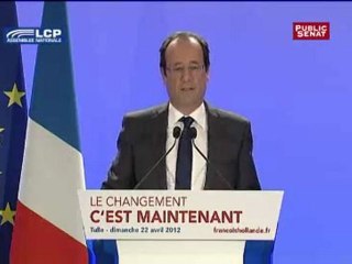 François Hollande : « Je suis le candidat du rassemblement pour le changement »