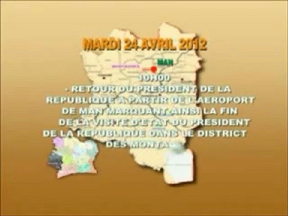 VISITE D'ETAT DU PRESIDENT DE LA REPUBLIQUE