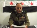 فري برس بيان لقائد كتيبة عمار بن ياسر التابعة للجيش الحر 22 4 2012 Idlib